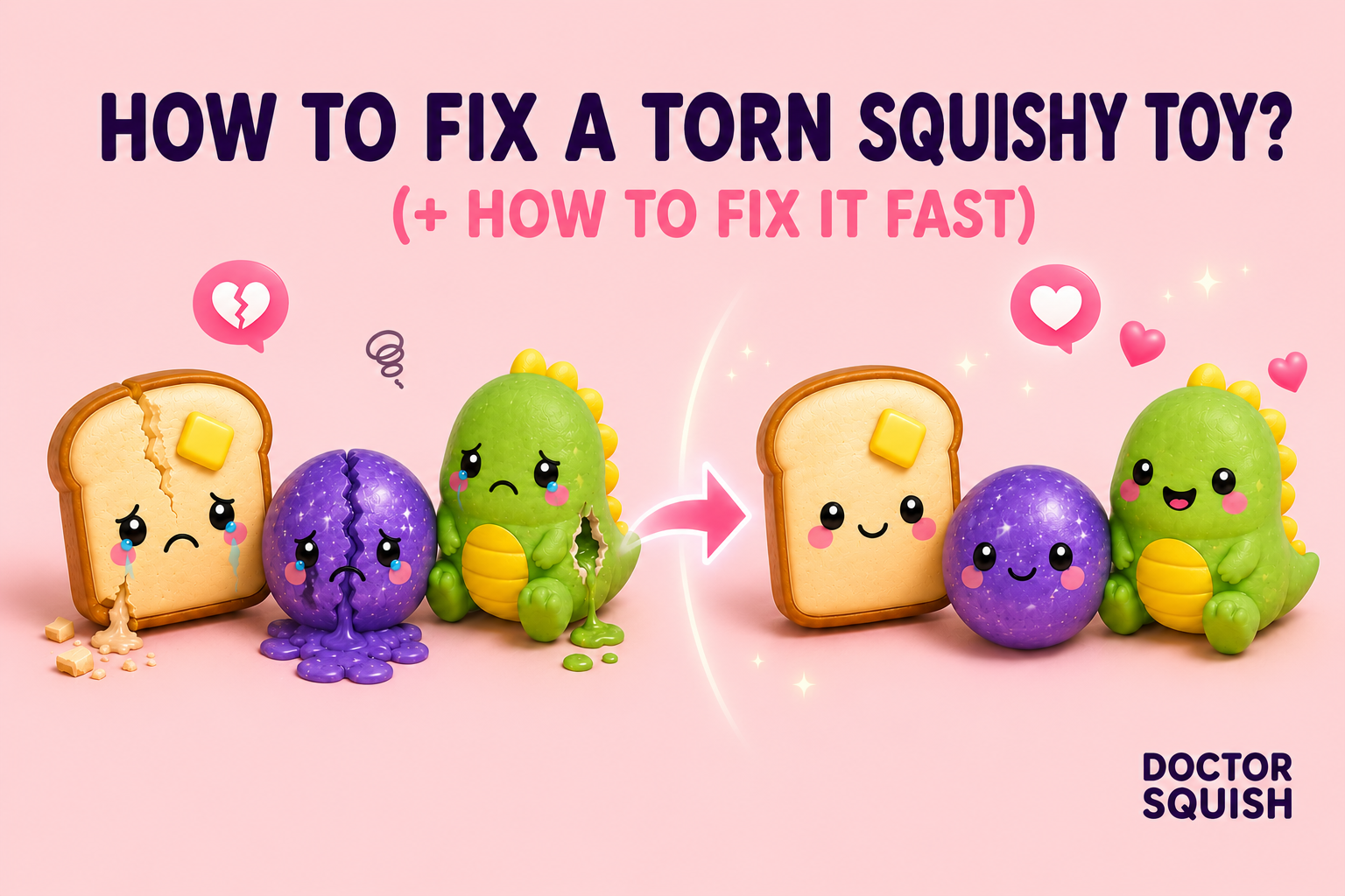 How to Fix a Torn Squishy Toy?