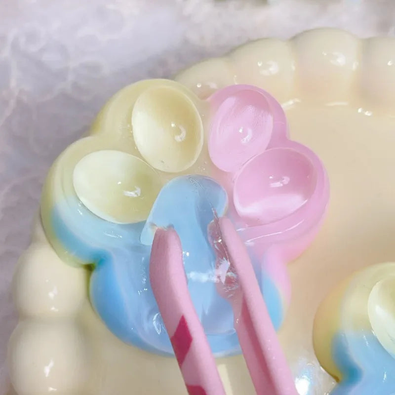 Three Colors Rainbow Cat Paw Squishy