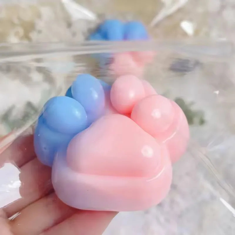 Three Colors Rainbow Cat Paw Squishy