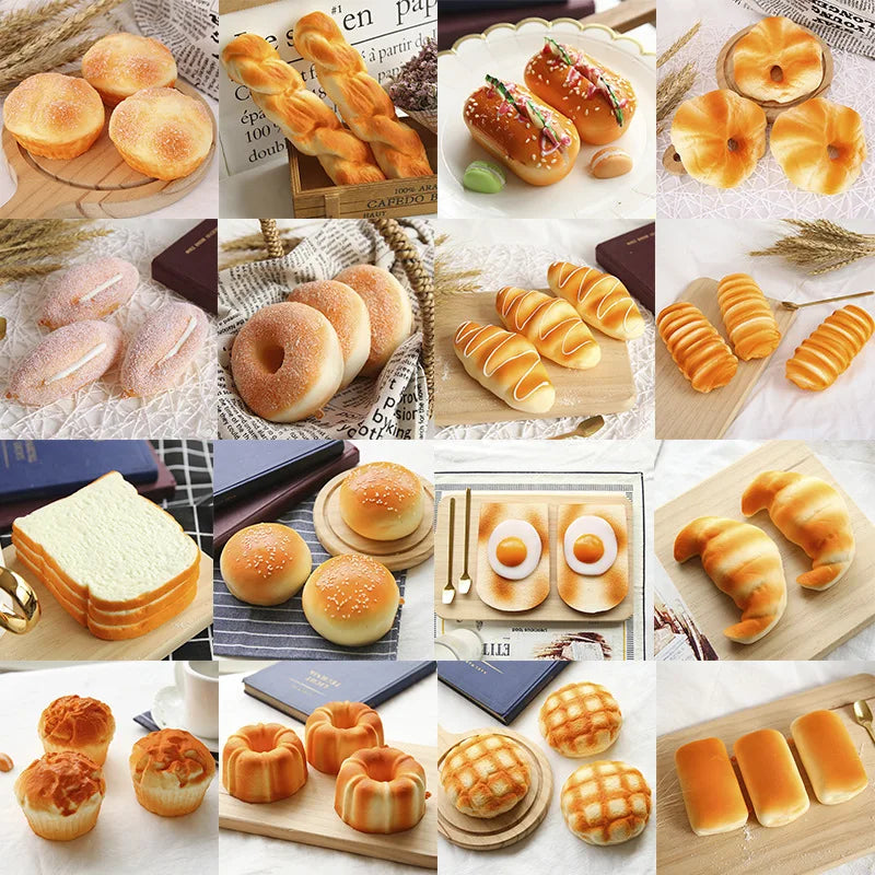 Squishy Food Bread Toast Donuts