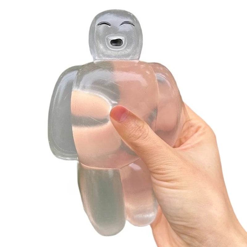 Transparent Jelly Robot Squishy