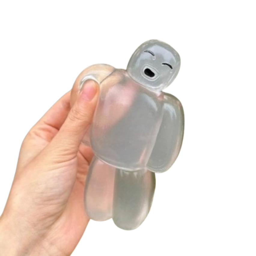 Transparent Jelly Robot Squishy